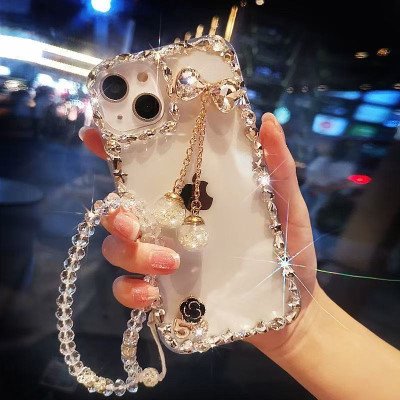 Transparent celebrity pendant phone case